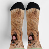 ブリアード絵画ズ – かわいいオリジナルドッグアート ソックス (上部)