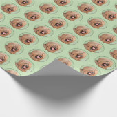 ブリアード絵画ズ – かわいいオリジナルドッグアート ラッピングペーパー (角)