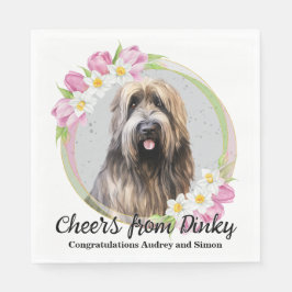 ブリアード 結婚式 私もする ナプキン 犬の写真 スタンダードランチョンナプキン