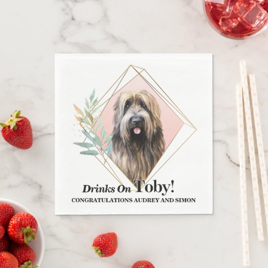 ブリアール 結婚式 私も ナプキン 犬の写真 スタンダードランチョンナプキン (インサイチュ)