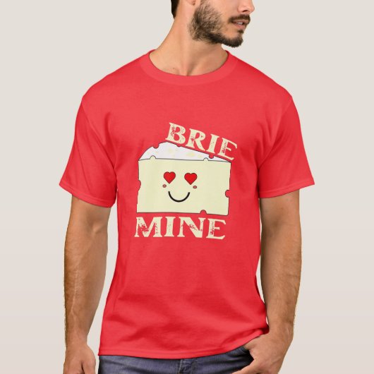 ブリイおもしろいミンのバレンタインデー Tシャツ (正面)