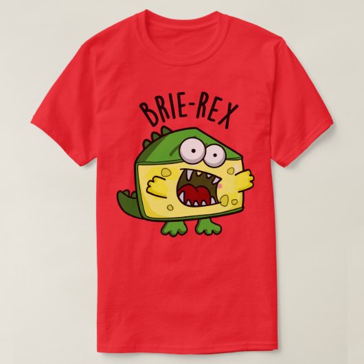 ブリエおもしろいレックスチーズパン Tシャツ (デザイン正面)