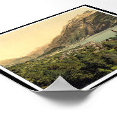 ブリエンツ湖、ベルネーゼのオバーランド、スイス ポスター (角)