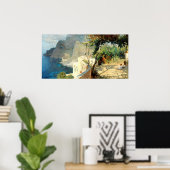 ブリオシ・オスマール州カプリの静かな夏の午後 ポスター (ホームオフィス)