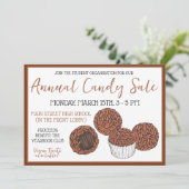 ブリガデイロズブラジルチョコレートキャンディーベイクセール 招待状 (スタンド正面)