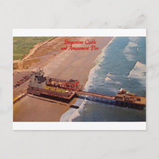 ブリガンティンの城のレトロの郵便はがき#4 ポストカード