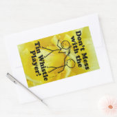 ブリキのホイッスルのプレーヤーの長方形と混乱しない 長方形シール (封筒)