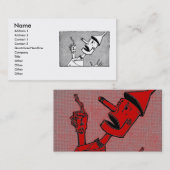 ブリキの名刺 名刺 (正面/裏面)