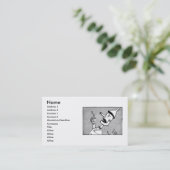 ブリキの名刺 名刺 (スタンド正面)