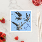 ブリキの男の子どもカスタムのパーティーオズの魔法使い スタンダードカクテルナプキン (インサイチュ)