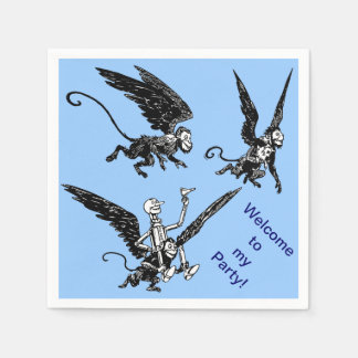 ブリキの男の子どもカスタムのパーティーオズの魔法使い スタンダードカクテルナプキン