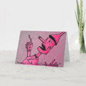 ブリキの男性グリーティングカード カード (裏面)