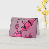 ブリキの男性グリーティングカード カード (黄色い花)