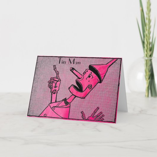 ブリキの男性グリーティングカード カード (正面)