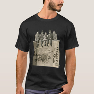 ブリキの臆病なライオンのかかしはドロシー魔法使い Tシャツ