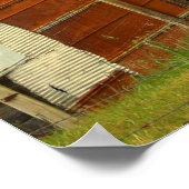 ブリキ付きオールドバーン ポスター (角)