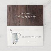 ブリキ投手の綿茎結婚 プレイスカード (外部開封)