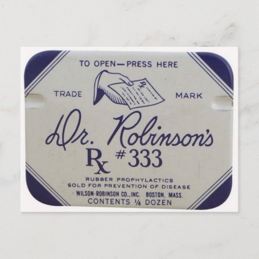 ブリキ箱はがき ポストカード (正面)