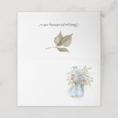 ブリキ素朴ンバケットバラワイルドフラワーブーケ | プレイスカード (外部開封)