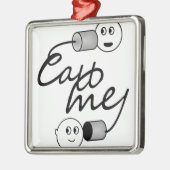 ブリキ缶から電話 メタルオーナメント (左)