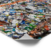 ブリキ缶の粉砕プリント/ポスター ポスター (角)