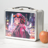 ブリキ缶バッグ｜VACHABORG グッズ「ピンクメカニカルガールの探検」 メタルランチボックス (インサイチュ)