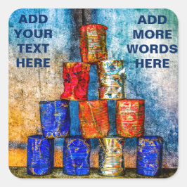 ブリキ缶 – 昼食後 スクエアシール