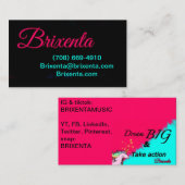 ブリクセンタ連絡の情報 名刺 (正面/裏面)