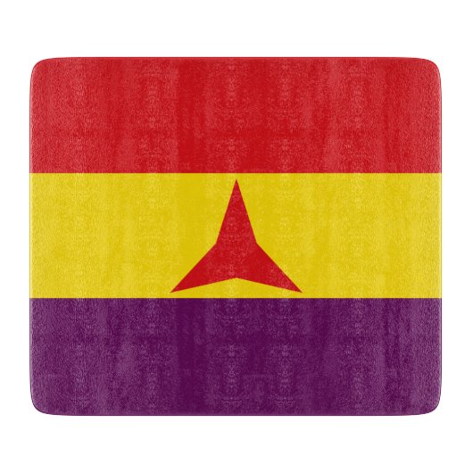 ブリケ国際的デススペインの州旗 カッティングボード (正面)