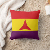 ブリケ国際的デススペインの州旗 クッション (ブランケット)