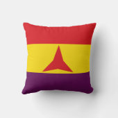 ブリケ国際的デススペインの州旗 クッション (裏面)