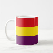 ブリケ国際的デススペインの州旗 コーヒーマグカップ (左)