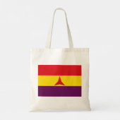 ブリケ国際的デススペインの州旗 トートバッグ (裏面)