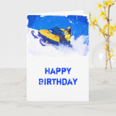 ブリザードの雪上車（黄） カード (黄色い花)