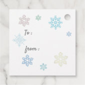 ブリザードオブスノーフレークキスホリデーギフトラベル フェイバータグ (裏面)