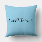 ブリザードブルーカラーホームモノグラム クッション (裏面)