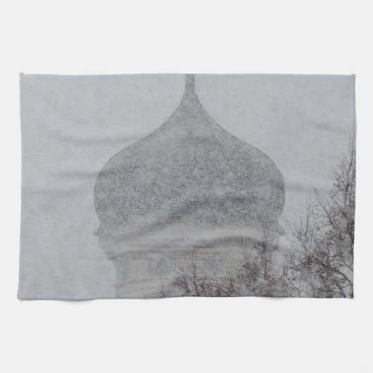 ブリザードロシアの キッチンタオル (横)