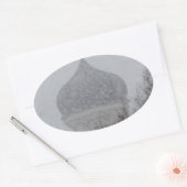 ブリザードロシアの 楕円形シール (封筒)