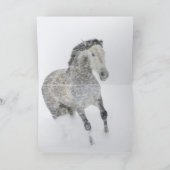 ブリザード馬のグリーティングカードに乗ったマーレ カード (内部)