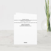 「ブリザード」コレクション – 青と白の抽象芸術 シーズンカード (裏面)