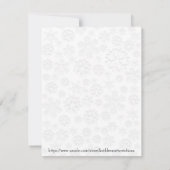 ブリザード・メリー・クリスマスカードにルドルフ 招待状 (裏面)