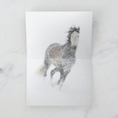 ブリザードIIの馬の挨拶状のロバ カード (内部)