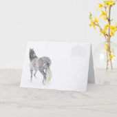 ブリザードIIの馬の挨拶状のロバ カード (黄色い花)