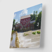 ブリジェトンミルウォールクロック スクエア壁時計 (傾斜)