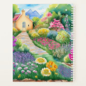 ブリジガートンインスパイアウォーターカラーロマンチックなフローラ プランナー手帳 (裏面)