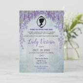 ブリジガートンインスパイア誕生日ティーパーティの招待状 招待状 (スタンド正面)