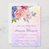 ブリジガートンテーマブライダルシャワーティーパーティーブランチ 招待状 (正面)