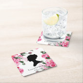 ブリジガートンフローラブライダルシャワー スクエアペーパーコースター (インサイチュ)