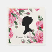 ブリジガートンフローラブライダルシャワー スタンダードカクテルナプキン (正面)