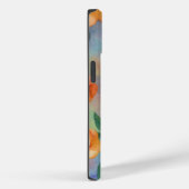 ブリジガートンボホインスパイア水色オレンジ色フローラ Case-Mate iPhoneケース (裏面 / 右)